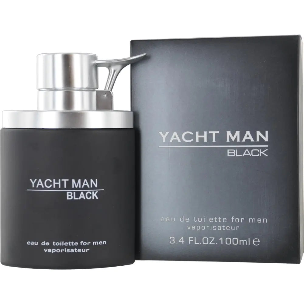Myrurgia Yacht Man Black Eau de Toilette Spray for Men 3.4 Ounce